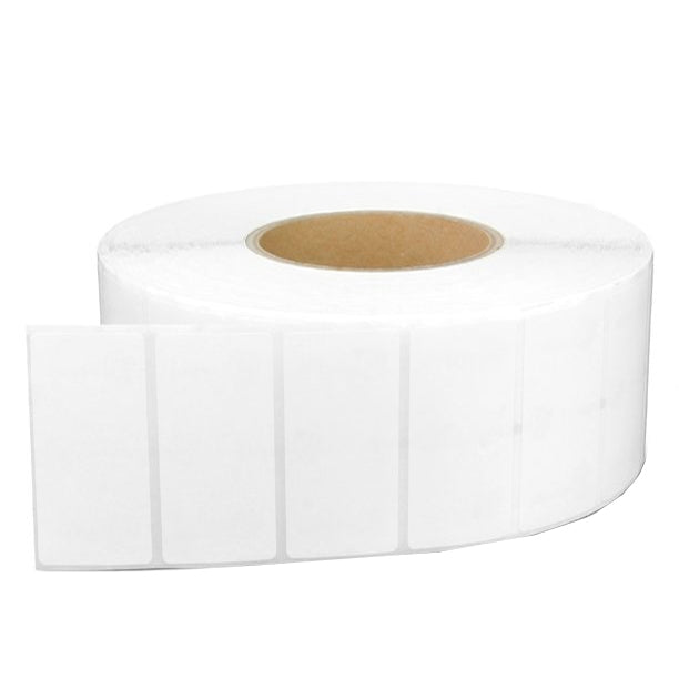 Perforated Direct Thermal Labels White 40mm X 20mm - 2000 Labels per Roll