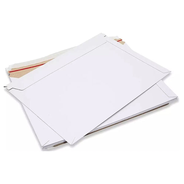 100PCS Rigid Mailer 240 x 330mm 700gsm Hard Tough Cardboard Envelope for A4 Documents